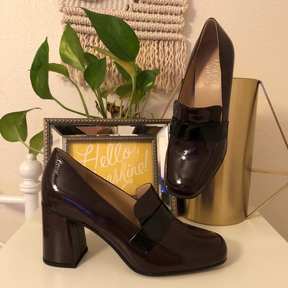 franco sarto heeled loafers